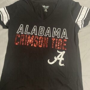 Colosseum Black Alabama Crimson Tide Women's Short Sleeve Tee